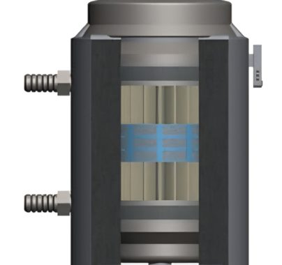 ഇരിങ്ങാലക്കുട ക്രൈസ്റ്റ് കോളജിലെ ഗവേഷകര്‍ നാനോ സാങ്കേതികവിദ്യയുടെ സഹായത്തോടെ വികസിപ്പിച്ച ജലം ശുചീകരിക്കുന്നതിനുള്ള നൂതന ഉപകരണം.