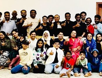 യൂഎഇലെ കരുവന്നൂര്‍ക്കാരുടെ കൂട്ടായ്മയായ ഏക യുഎ യുടെ നേതൃത്വത്തില്‍ ഫാം ഫിയസ്റ്റ അജ്മാനിലെ അല്‍ റൗദ ഫാമില്‍ സംഘടിപ്പിച്ച സൗഹൃദ സംഗമത്തില്‍ പങ്കെടുത്തവര്‍.