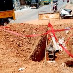 അപകടത്തിന് തുറന്നിട്ട് ….കുടിവെള്ളത്തിന് കുഴിയെടുത്തീട്ട് ആഴ്ചകളായി ..പ്രതിഷേധവുമായി നാട്ടുക്കാര്‍