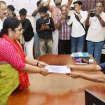 എല്‍ഡിഎഫ് സ്ഥാനാര്‍ഥി ഡോ. ആര്‍. ബിന്ദു നാമനിര്‍ദേശ പത്രിക സമര്‍പ്പിച്ചു