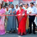 ഇരിങ്ങാലക്കുട സെന്റ് ജോസഫ്‌സ് കോളജ് പ്രധാന കവാടത്തിന് മുന്നില്‍ പുതുതായി നിര്‍മിച്ച നടപ്പാതയുടെ ഉദ്ഘാടനം നിര്‍വഹിച്ചു