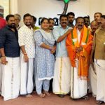 എന്‍ഡിഎ സ്ഥാനാര്‍ഥി സന്തോഷ് ചെറാക്കുളത്തിന് സ്വീകരണം