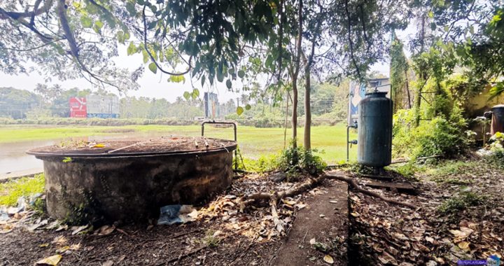 നടവരമ്പ് ചിറയോട് ചേര്‍ന്ന് സ്ഥാപിച്ച രാജീവ് ഗാന്ധി കുടിവെള്ള പദ്ധതിയുടെ ഭാഗമായി സ്ഥാപിച്ച കിണറും ശുചീകരണ പ്ലാന്റും കാടുകയറിയ നിലയില്‍.