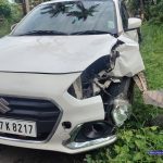 നിയന്ത്രണം വിട്ട കാര്‍ അപകടത്തില്‍; ഗര്‍ഭിണി ഉള്‍പ്പടെ ആറുപേര്‍ തലനാരിഴയ്ക്ക് രക്ഷപ്പെട്ടു