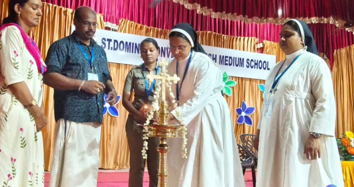 വെള്ളാനി സെന്റ് ഡൊമിനിക് കോണ്‍വെന്റ് ഇംഗ്ലീഷ് മീഡിയം സ്‌കൂളില്‍ നടന്ന പ്രവേശനോത്സവം സ്‌കൂള്‍ പ്രിന്‍സിപ്പല്‍ സിസ്റ്റര്‍ ജിസ്മരിയ ഒപി ഉദ്ഘാടനം ചെയ്യുന്നു. വൈസ് പ്രിന്‍സിപ്പല്‍ സിസ്റ്റര്‍ നിമി ഒപി, പിടിഎ പ്രസിഡന്റ് സി.എല്‍. ജോയ് എന്നിവര്‍ സമീപം.