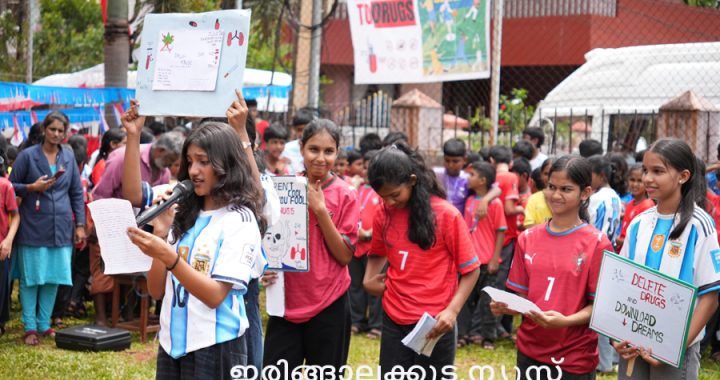 ഇരിങ്ങാലക്കുട ഡോണ്‍ ബോസ്‌കോ ഹയര്‍സെക്കന്‍ഡറി സ്‌കൂളില്‍ സംഘടിപ്പിച്ച ഫിഫ ഫെസ്റ്റില്‍ നടന്ന ഫഌഷ് മോബ്.