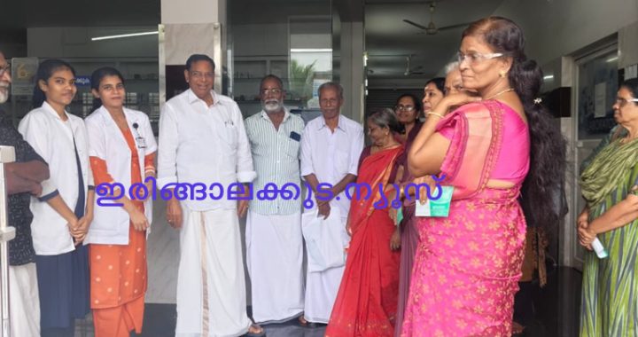 പി.എല്‍. തോമന്‍ മെമ്മോറിയല്‍ ചാരിറ്റബിള്‍ ട്രസ്റ്റ്, കൊമ്പടിഞ്ഞാമാക്കല്‍ ലയണ്‍സ് ക്ലബ് ഇന്റര്‍നാഷണല്‍, ഐ ഫൗണ്ടേഷന്‍ ആശുപത്രിയും സംയുക്തമായി സംഘടിപ്പിച്ച നേത്ര പരിശോധന ക്യാമ്പ് ലയണ്‍സ് ക്ലബ് ഡിസ്ട്രിക്ട് ക്യാമ്പ് കോഡിനേറ്റര്‍ ജോണ്‍സണ്‍ കോലങ്കണ്ണി ഉദ്ഘാടനം ചെയ്യുന്നു.