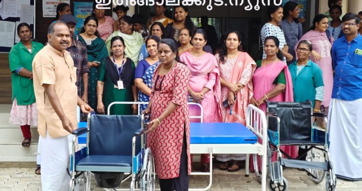പൂമംഗലം പഞ്ചായത്തില്‍ ഭിന്നശേഷിക്കാര്‍ക്കുള്ള വിവിധ സഹായ ഉപകരണങ്ങളുടെ വിതരണോദ്ഘാടനം പഞ്ചായത്ത് പ്രസിഡന്റ് കെ.എസ്. തമ്പി നിര്‍വഹിക്കുന്നു.
