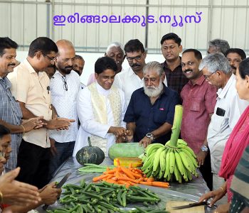 വല്ലക്കുന്ന് സെന്റ് അല്‍ഫോന്‍സാ ദേവാലയത്തില്‍ ഇന്ന് നടക്കുന്ന ഊട്ടുതിരുനാളിന് ഒരുക്കമായുള്ള കലവറ നിറക്കല്‍ ചടങ്ങ് വികാരി ഫാ. ടിന്റോ കൊടിയന്‍ നിര്‍വഹിക്കുന്നു.