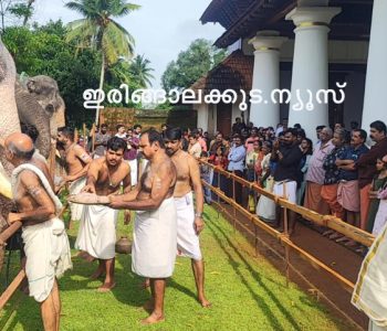 അവിട്ടത്തൂര്‍ മഹാദേവ ക്ഷേത്രത്തില്‍ നടന്ന ആനയൂട്ട്.